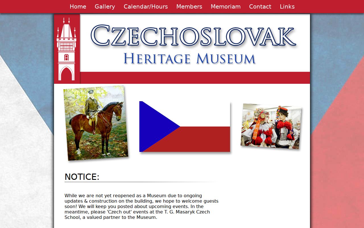 Czechoslovak Heritage Museum website for Cicero genealogy and community archives