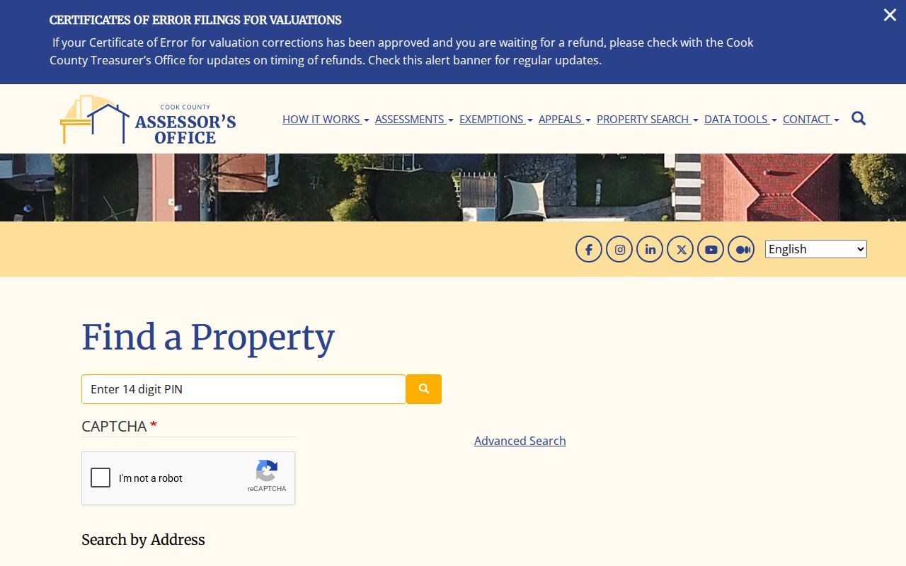 Cicero residents directory Assessor address search
